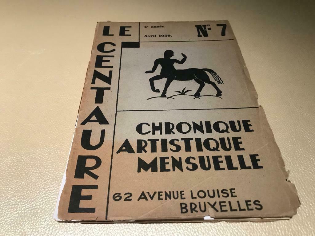 Le Centaure 1930, le Saedeleer Daeye Tytgat Gustave De S, Enlèvement ou Envoi, Comme neuf, Peinture et dessin