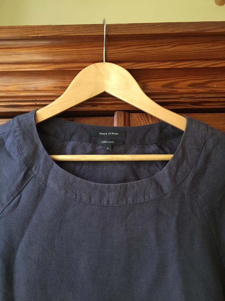 Blauwe linnen jurk van Marc O’Polo, Kleding | Dames, Marc O’Polo, Blauw, Ophalen of Verzenden, Maat 34 (XS) of kleiner
