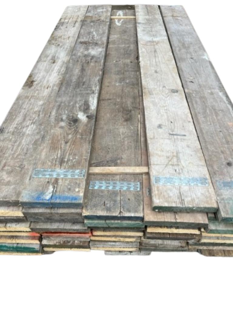 Gebruikte steigerplanken | Steigerhout | recup hout, Bricolage & Construction, Bois & Planches, Enlèvement, Bois d'échafaudage