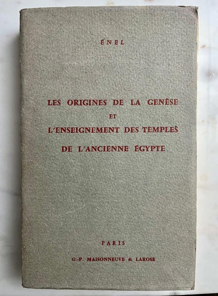 Enel - Les Origines de la Genèse - 1963 - exemplaire n° 555, Boeken, Godsdienst en Theologie, Verzenden, Gelezen, Enel, Christendom | Katholiek