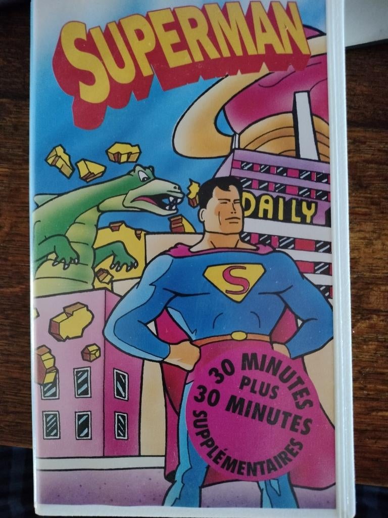 VHS Superman, Enlèvement ou Envoi, Dessin animé, Tous les âges, Utilisé
