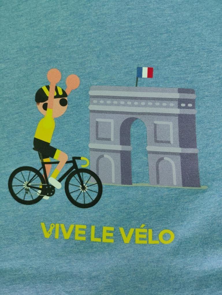T-shirt vive le vélo 12-14j., Ophalen of Verzenden, Gebruikt, Jongen