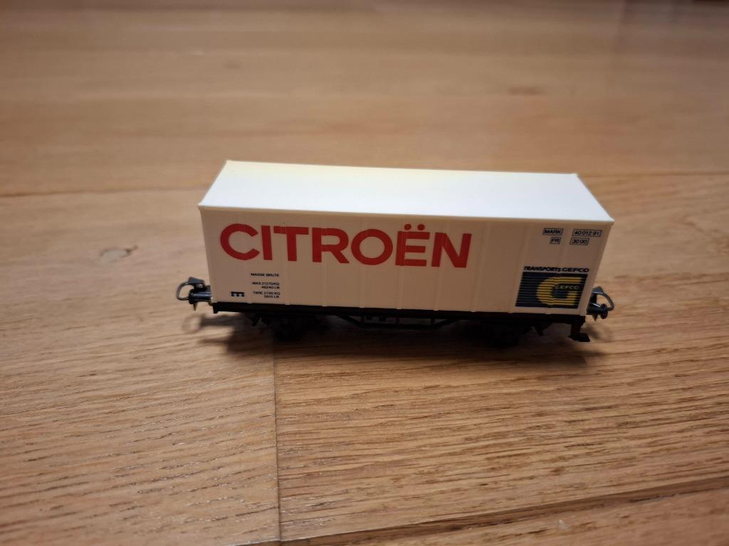 Märklin 4481/91740 - wagon Citroën, Hobby en Vrije tijd, Modeltreinen | H0, Gebruikt, Wagon, Märklin, Ophalen