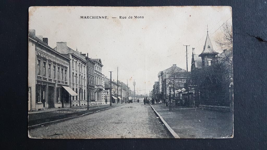 Carte postale Marchienne Rue de Mons, Enlèvement ou Envoi, Avant 1920, Affranchie, Hainaut