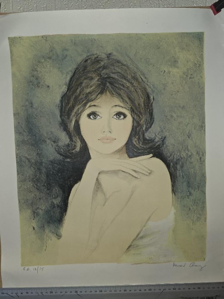 Litho Bernard Charoy E.A. 10/15, Ophalen of Verzenden