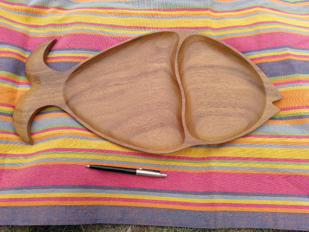 Houten dienblad in visvorm (Filippijnen), Ophalen of Verzenden, Overige vormen, Hout