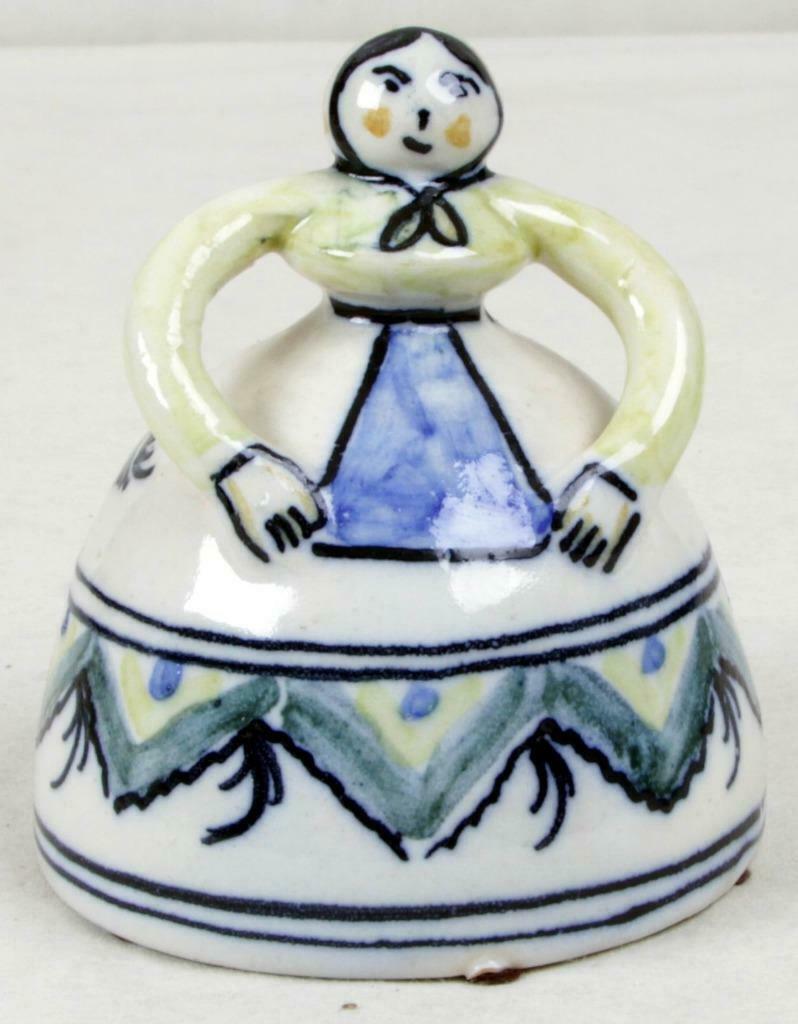 Postuurbelletje met klepel in porseleinen, Antiek en Kunst, Ophalen of Verzenden