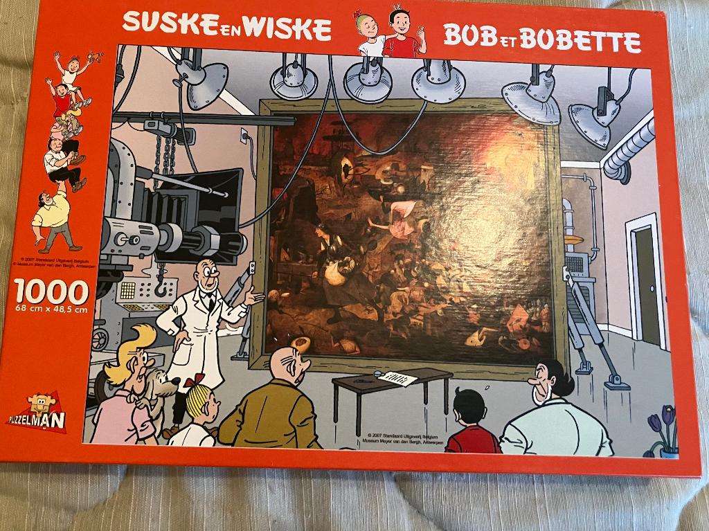 Puzzel Suske en Wiske-1000 stuks, Hobby en Vrije tijd, Ophalen of Verzenden, 500 t/m 1500 stukjes, Zo goed als nieuw, Legpuzzel