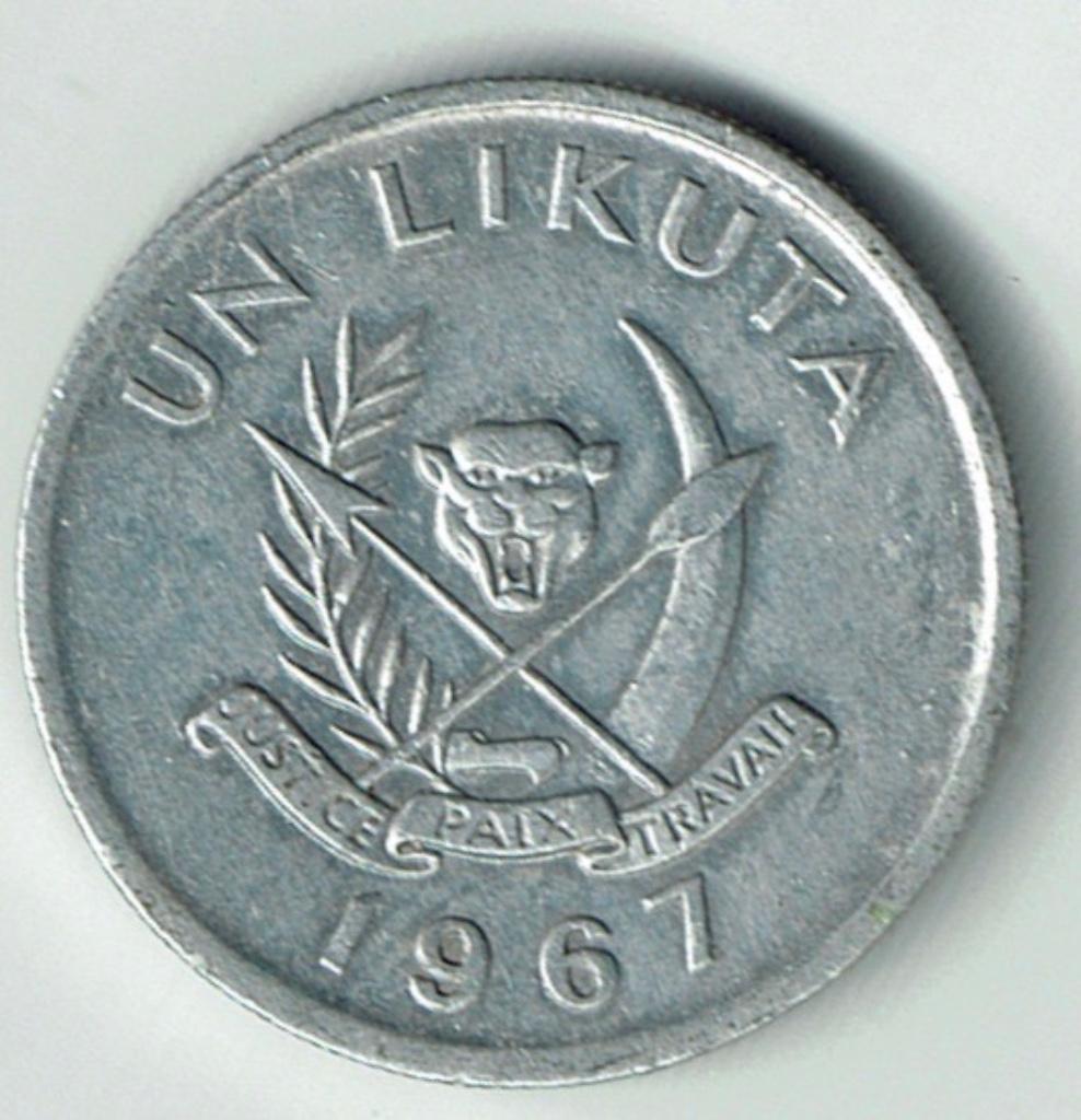 1 Likuta 1967 Congo, Postzegels en Munten, Verzenden, Overige landen, Losse munt