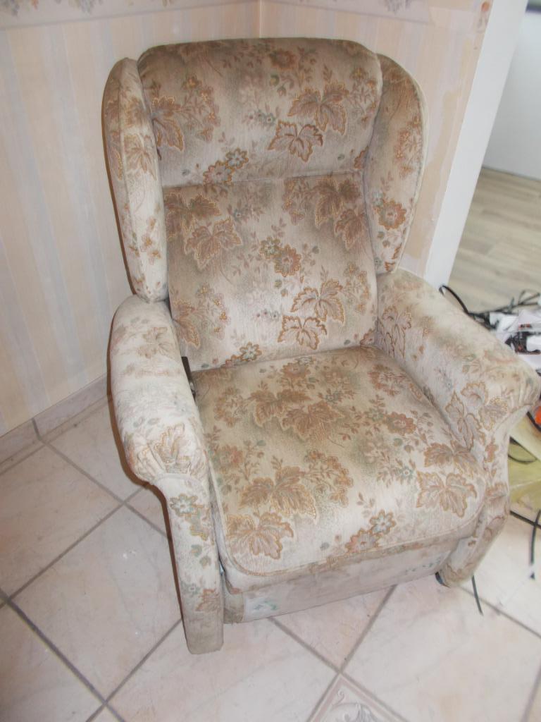 fauteuil relaxe électrique, Enlèvement, Utilisé, Tissus