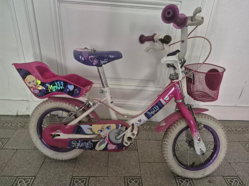 Kinderfiets voor meisjes in goede staat., Fietsen en Brommers, Ophalen, Gebruikt, Minder dan 16 inch, Raleigh