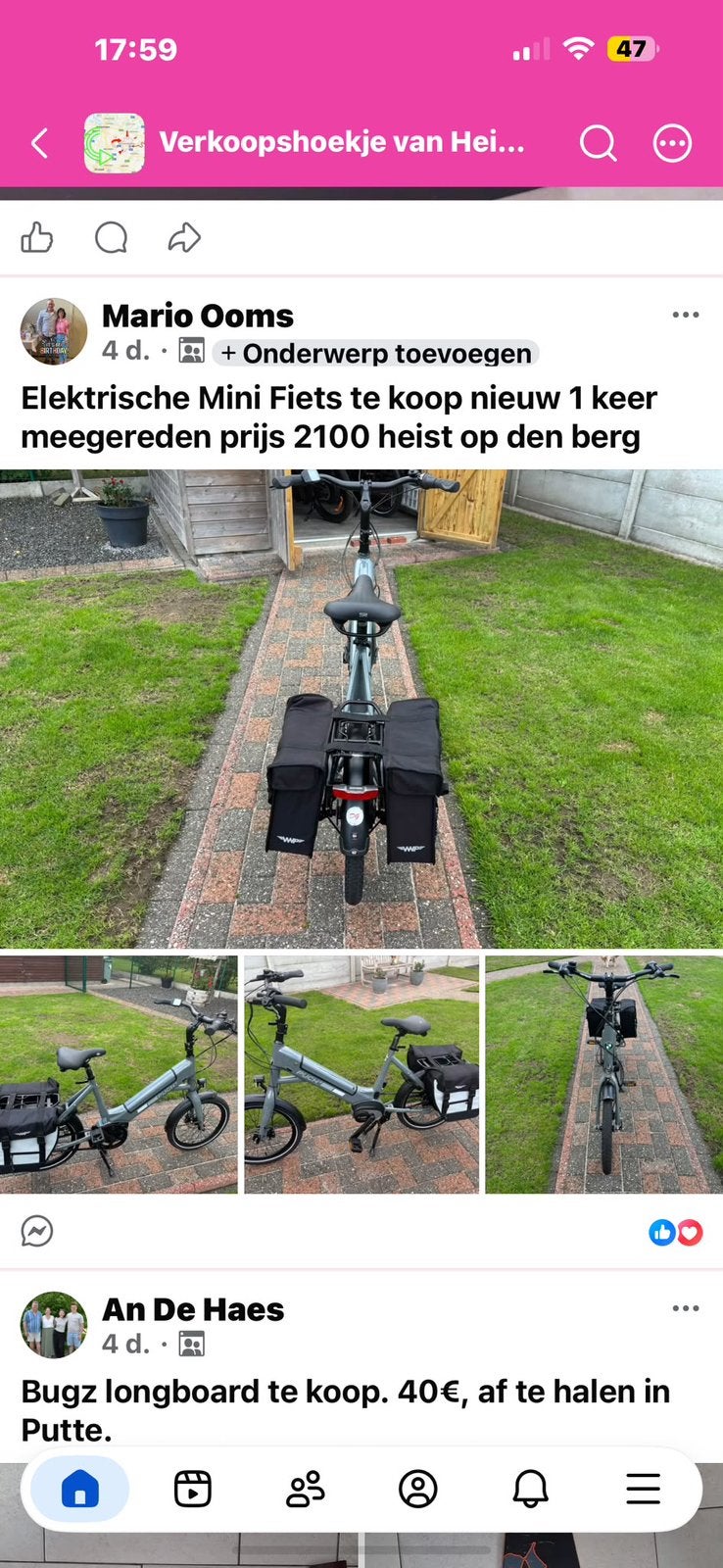 Elektrice fiets, Ophalen, Zo goed als nieuw