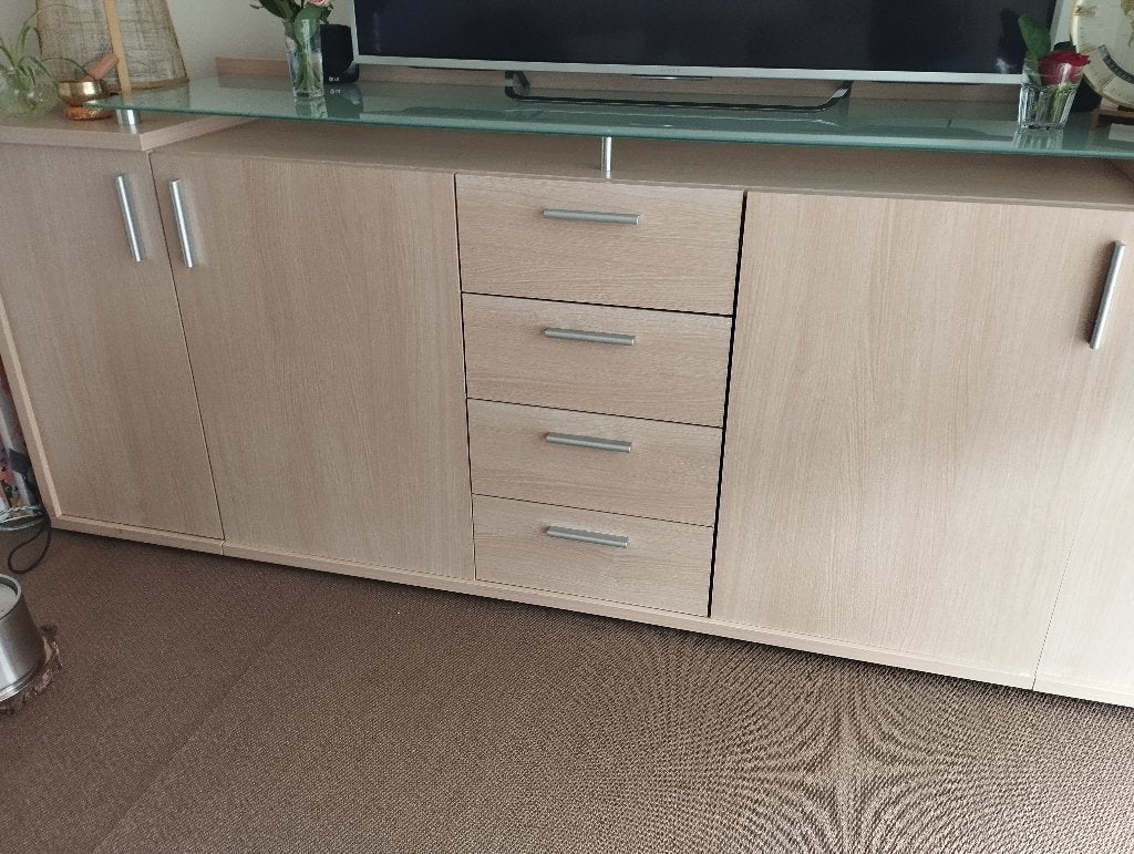 Dressoirkast, Ophalen, Gebruikt, 150 tot 200 cm, Met lade(s)