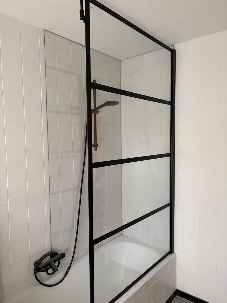 Douchewand, Ophalen, Gebruikt, Glas, Douche
