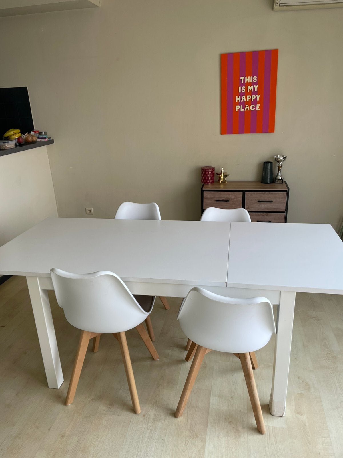 Table/chaises, Enlèvement, Comme neuf