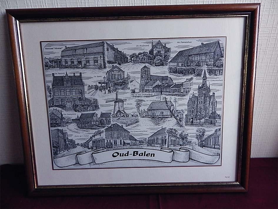 Glasgravure “Oud Balen”: Nr. 14/99 (G. Swaenepoel), Antiek en Kunst, Ophalen, Genummerd