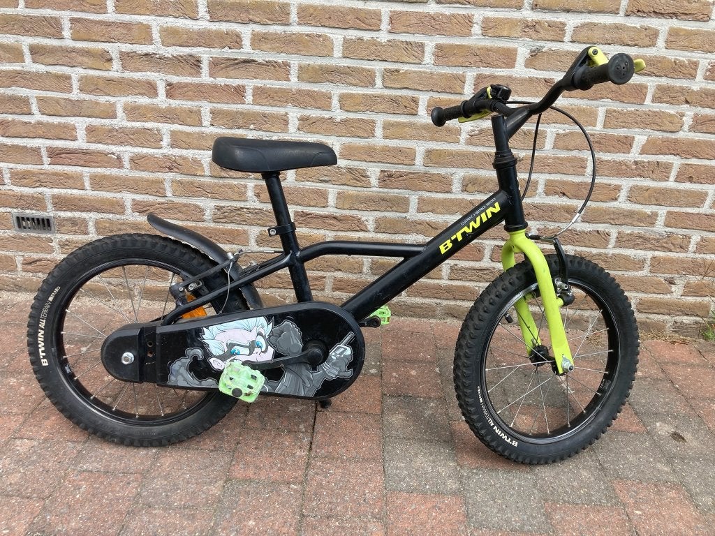 Jongens fiets, Fietsen en Brommers, Ophalen, Gebruikt, Velgrem, Decathlon