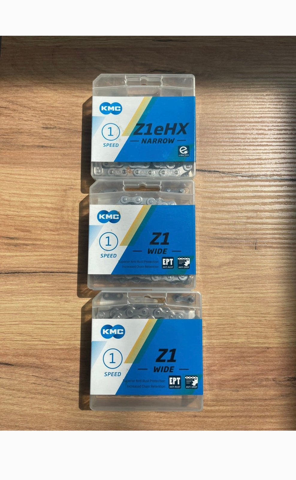 3 x chaîne de vélo KMC - Z1 & Z1 EHX, Enlèvement, Neuf