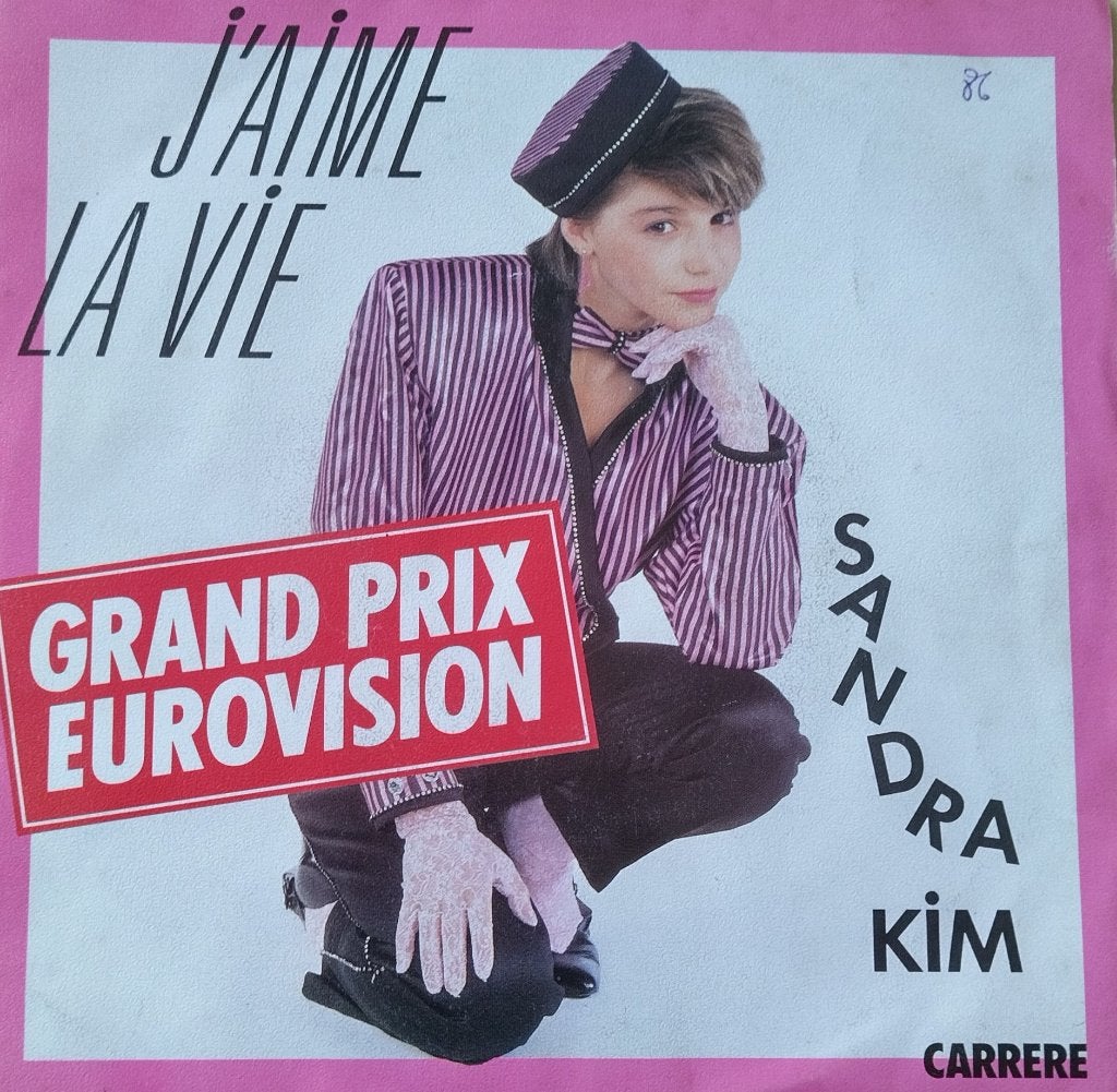 Sandra Kim - J'aime la vie, Cd's en Dvd's, Vinyl Singles, Zo goed als nieuw, Fotohoes, Originele persing, Single, 1980 - 1989