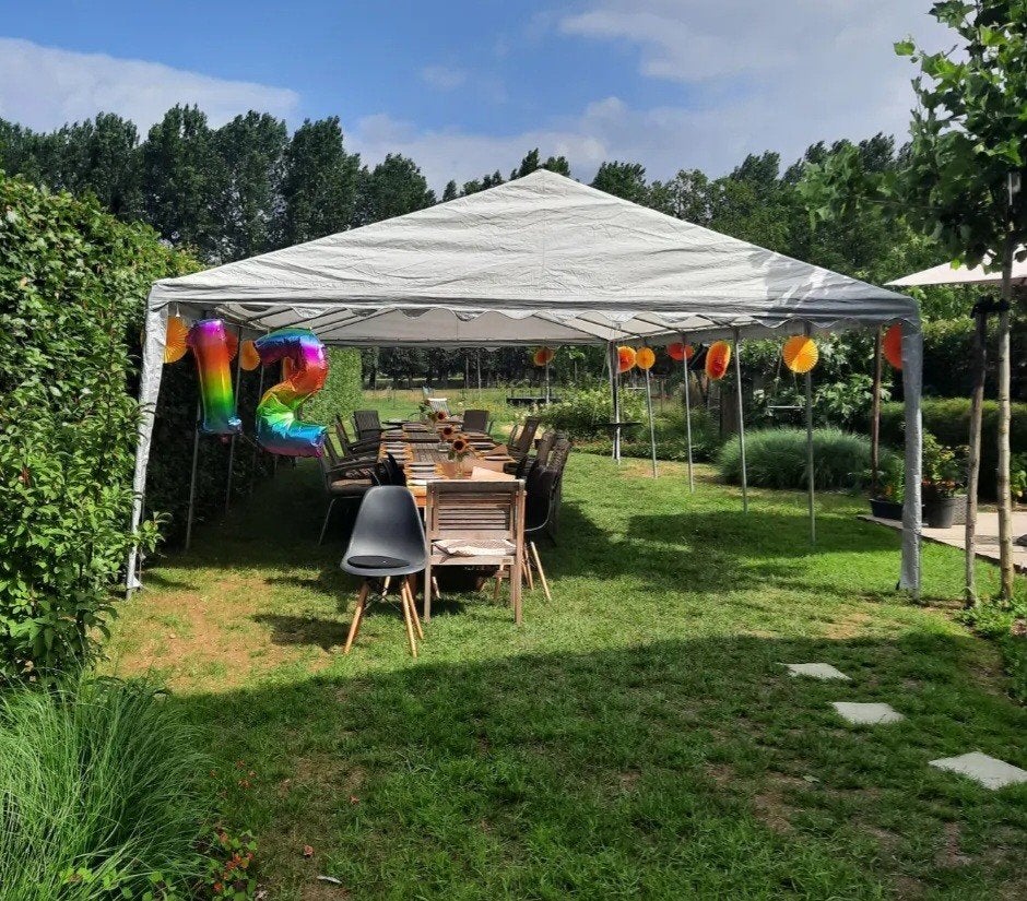 Feesttent/partytent 6mx10m wit, Enlèvement, Tente de réception