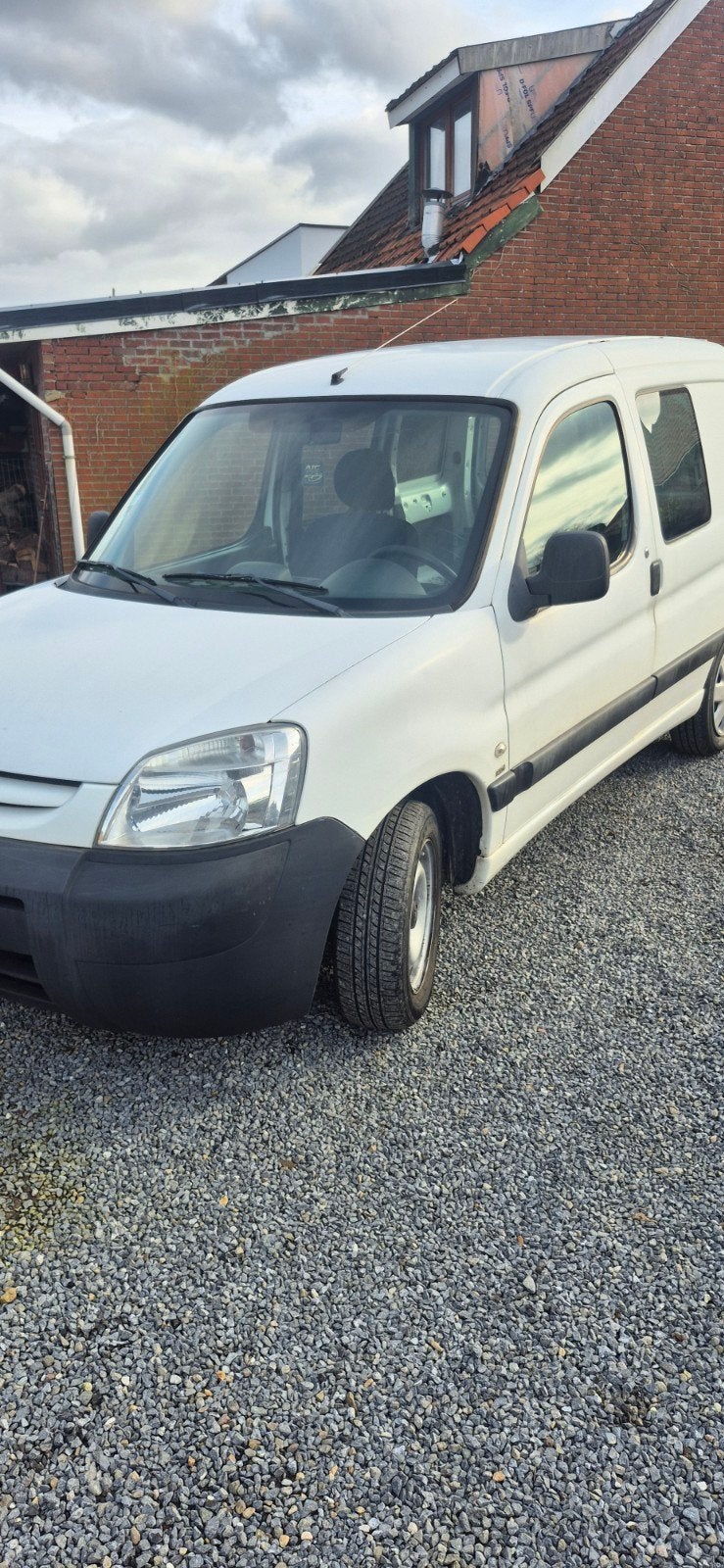peugeot partner 1.6hdi lichte vracht 2007, Auto's, Elektrische ramen, Stof, Wit, 5 deurs