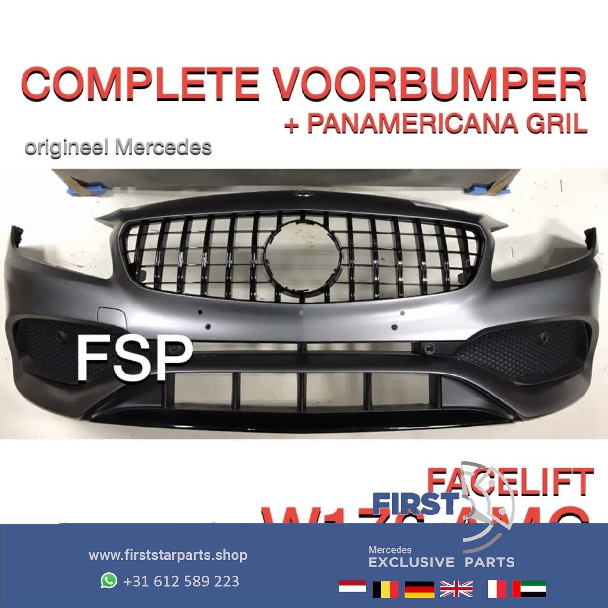 W176 Facelift AMG Voorbumper A45 Panamericana gril Mercedes, Utilisé, -, Avant, -