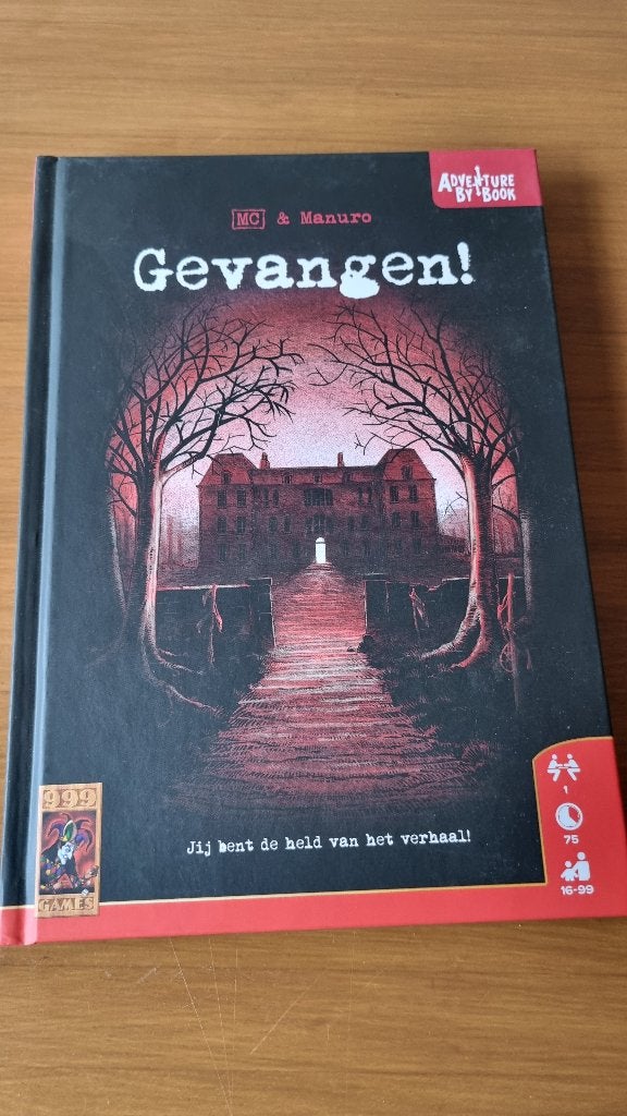 gevangen 999 games boek escape, Enlèvement ou Envoi, Comme neuf, Livre casse-tête