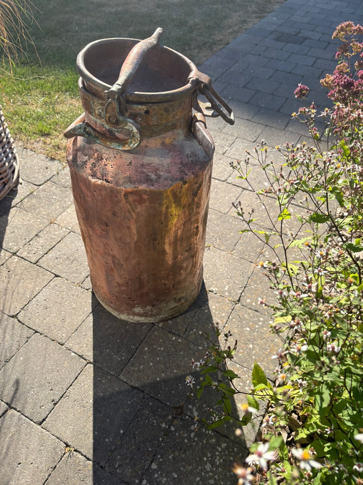 Koperen Vintage Melkkan, Antiek en Kunst, Ophalen, Koper
