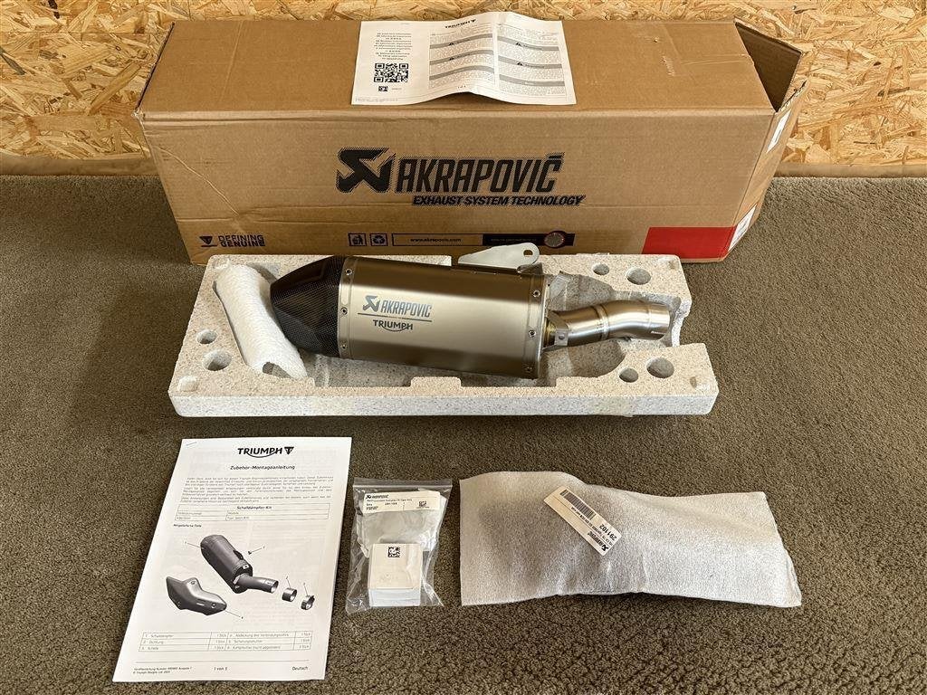 Akrapovic uitlaat demper Triumph Tiger Sport 800 25 A9605001, Motoren, Verzenden, Nieuw