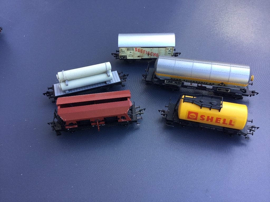 Fleischmann set mooie goederen wagons 5 stuks, Hobby en Vrije tijd, Gelijkstroom, Fleischmann, Wagon, Ophalen of Verzenden