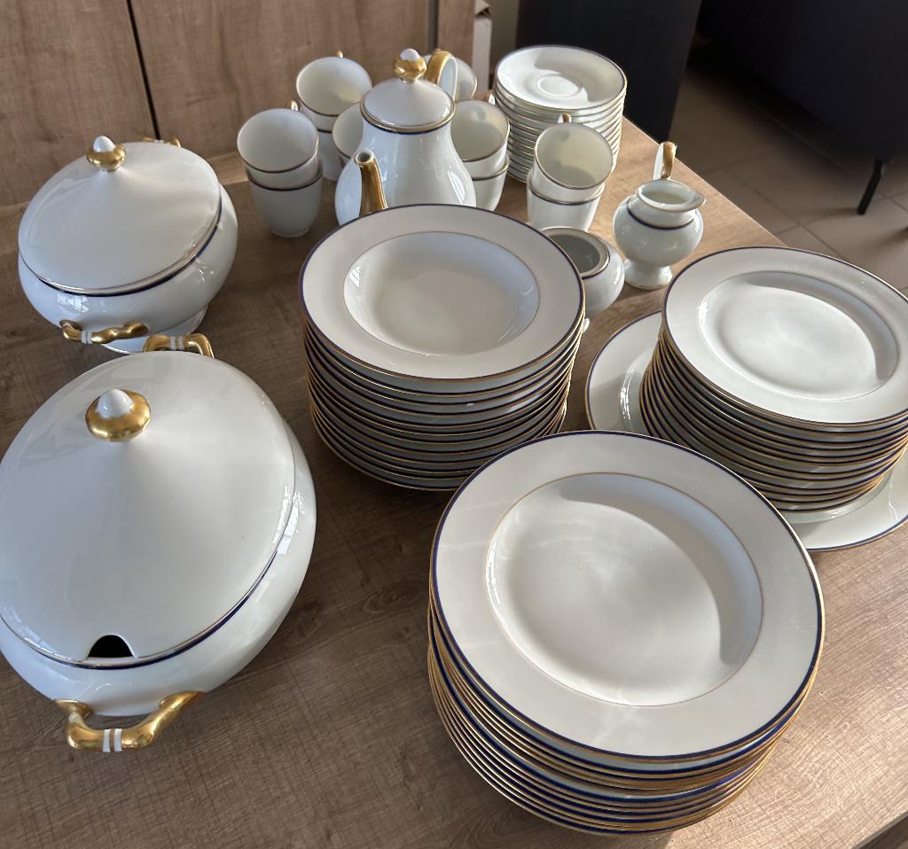 12-delig eet-en koffieservies Limoges Bernardaud, Antiquités & Art, Antiquités | Services (vaisselle) complet, Enlèvement
