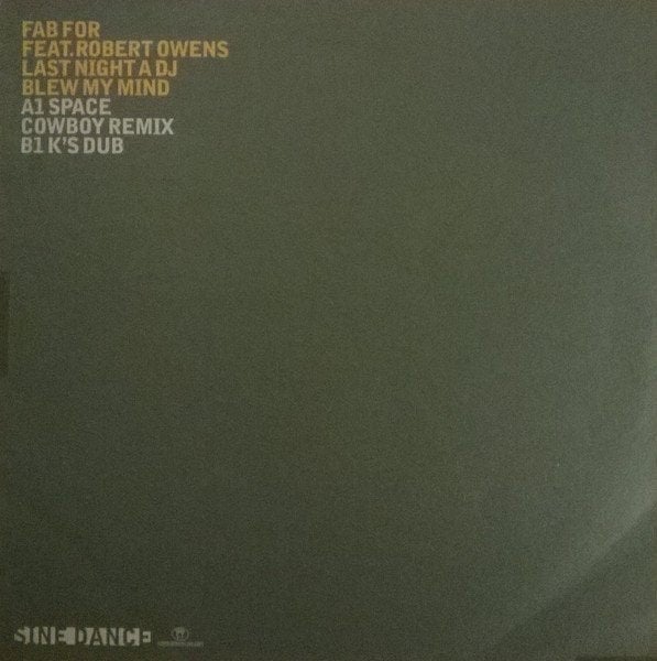 Fab For Feat. Robert Owens - Last Night A DJ Blew My Mind, Cd's en Dvd's, House, Promo, Ophalen of Verzenden, Zo goed als nieuw