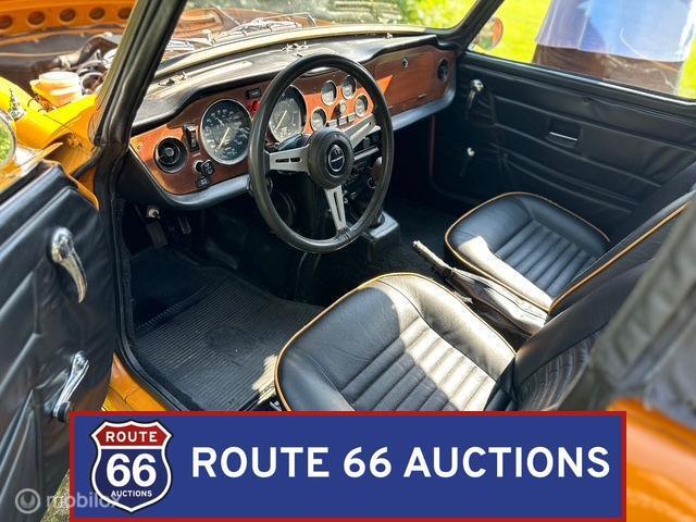 Triumph TR6 | 1975 | Route 66 Auctions, Auto's, Oldtimers, Triumph, Zwart, Bedrijf, Handgeschakeld