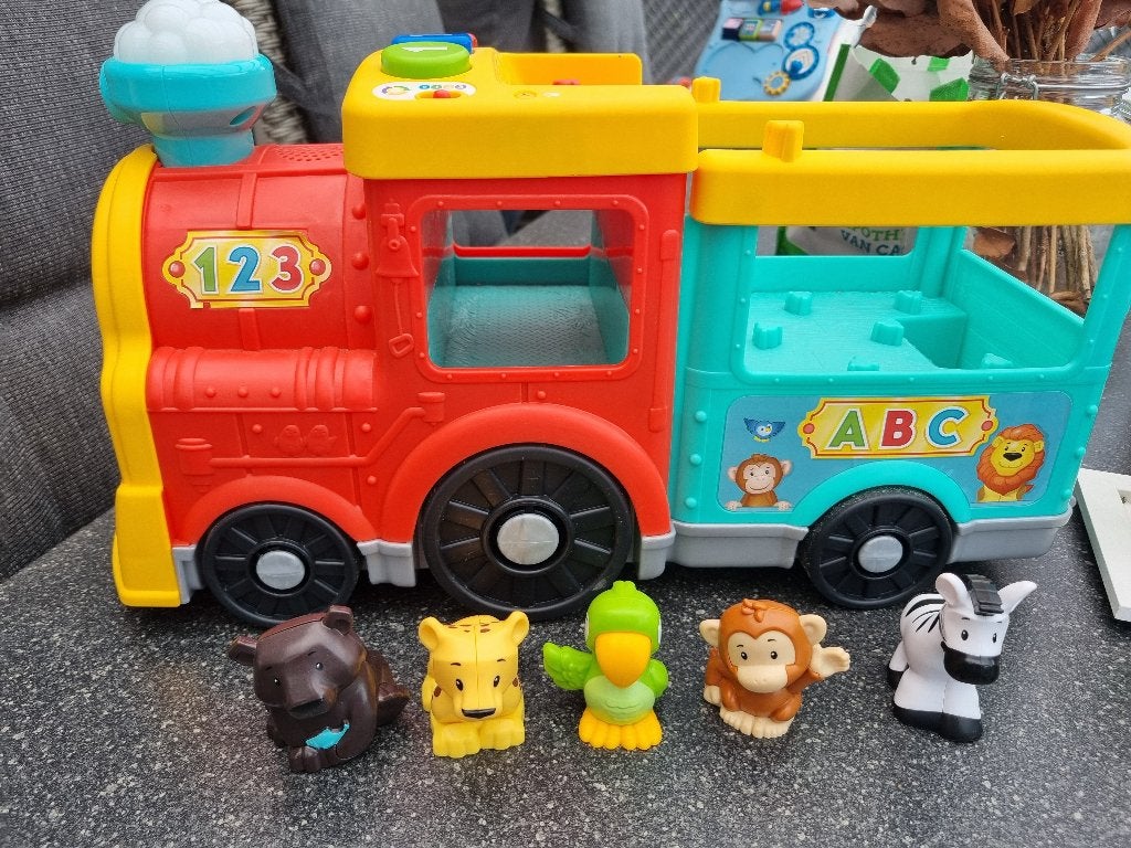 Little people speelgoed trein, Kinderen en Baby's, Speelgoed | Fisher-Price, Ophalen, Zo goed als nieuw, Auto of Voertuig, Met licht