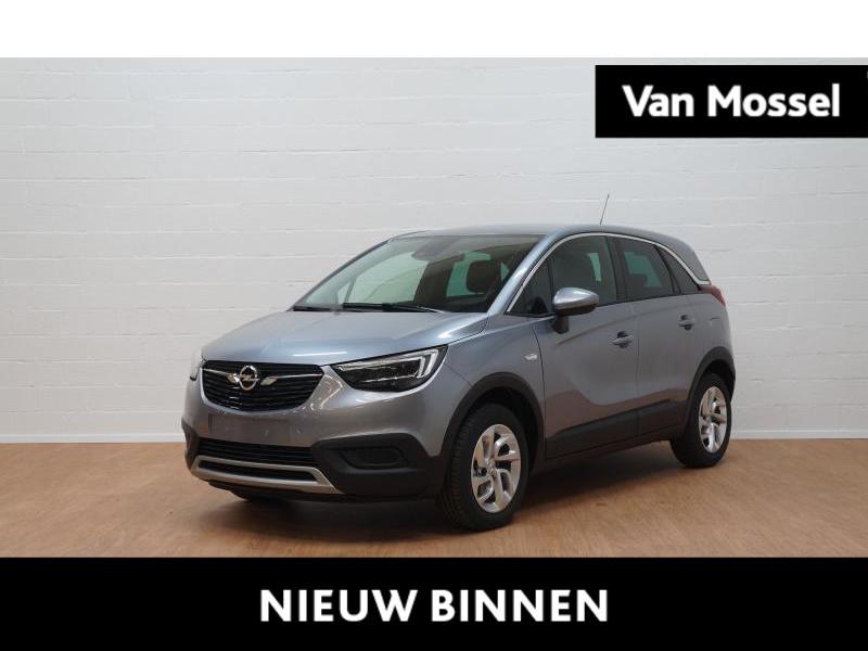 Opel Crossland X 1.2T Innovation AUTOMAAT, Auto's, Gebruikt, Zwart, Regensensor, 600 kg