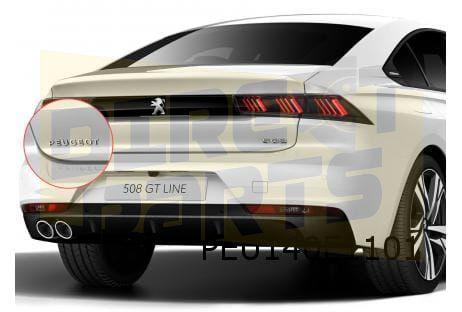 Peugeot 508 embleem tekst ''Peugeot'' achterklep Origineel!, Autos : Pièces & Accessoires, Carrosserie & Tôlerie, Peugeot, Neuf