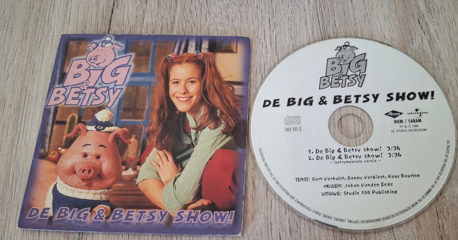 CD single studio 100 Big & Betsy show 1999, Cd's en Dvd's, Cd's | Kinderen en Jeugd, Ophalen of Verzenden, Zo goed als nieuw, Single