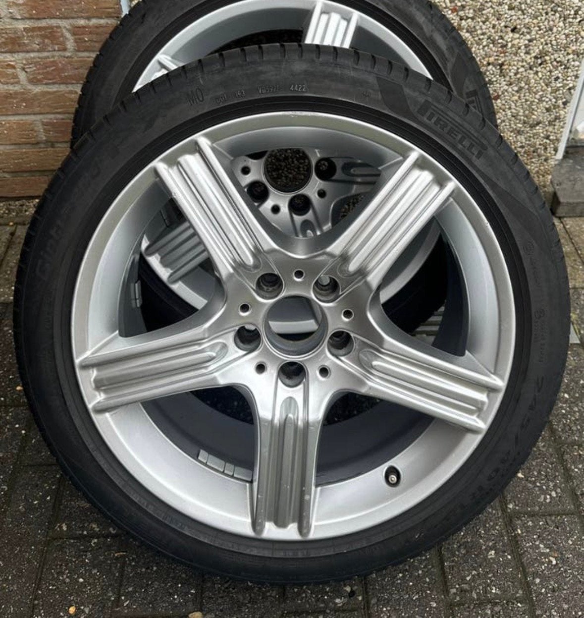 5x112 18 inch originele mercedes velgen (bieden vanaf 350), Ophalen, 18 inch, 245 mm, Banden en Velgen