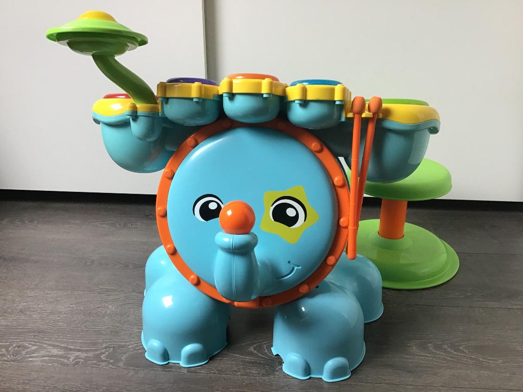 Vtech Rock & Leer Drumstel, Kinderen en Baby's, Speelgoed | Vtech, Ophalen, Zo goed als nieuw, 6 maanden tot 2 jaar