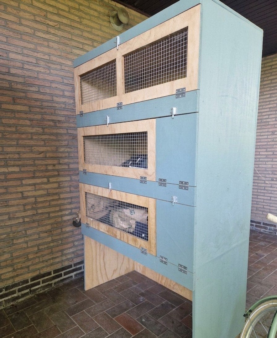 Konijnenflat /cavia flat 2 stuks, Dieren en Toebehoren, Ophalen, Cavia