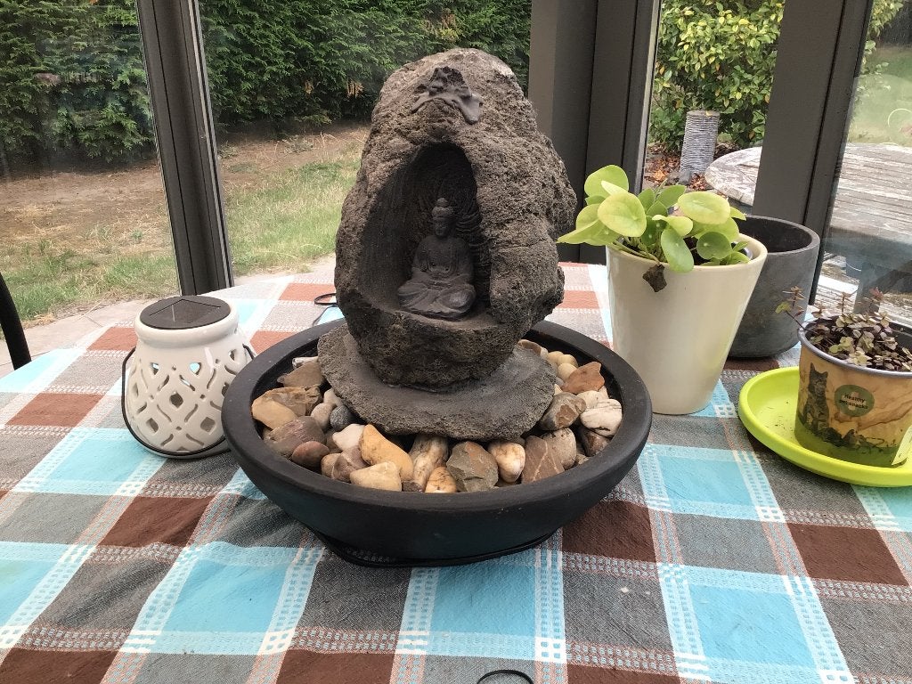 Boedha fontein, Tuin en Terras, Ophalen, Gebruikt, Overige materialen, Fontein