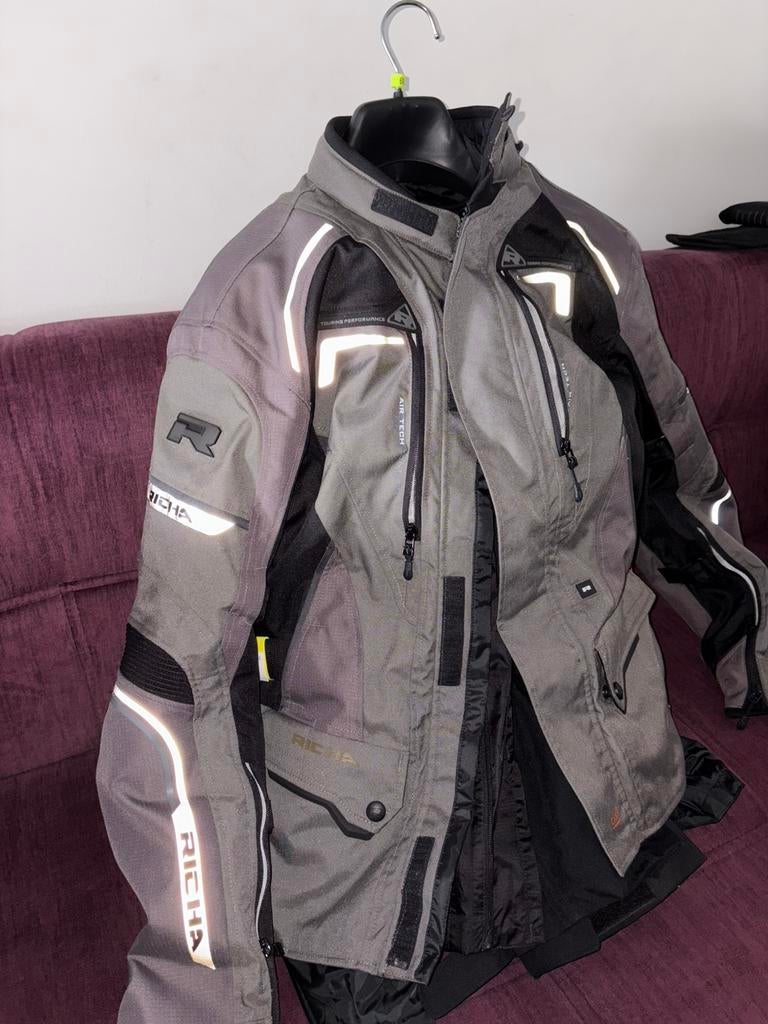 Veste de moto + pantalon de moto RICHA, Enlèvement, Neuf, sans ticket, Hommes, Combinaison