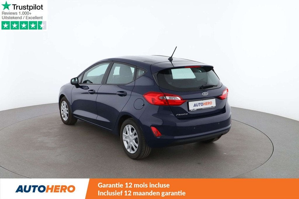 Ford Fiesta 1.0 EcoBoost Cool&Connect (bj 2019), Auto's, Stof, Gebruikt, Euro 6, Blauw