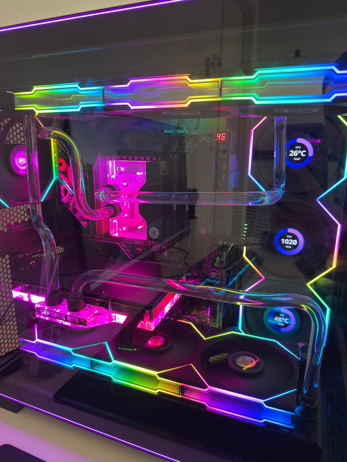 Ryzen 7 9800X3D + RTX 4080 + Custom Watercooling, Informatique & Logiciels, Ordinateurs de bureau, 32 GB, Comme neuf, Enlèvement