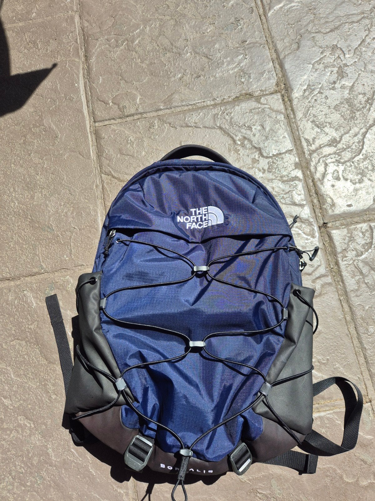 The North Face Borealis donkerblauwe rugzak., Handtassen en Accessoires, Tassen | Rugtassen, Ophalen, Zo goed als nieuw, Overige merken