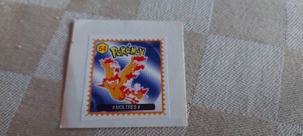 pokemon postzegel zeldzaam gelimiteerd Moltres legendary, Ophalen of Verzenden, Nieuw, Overige typen