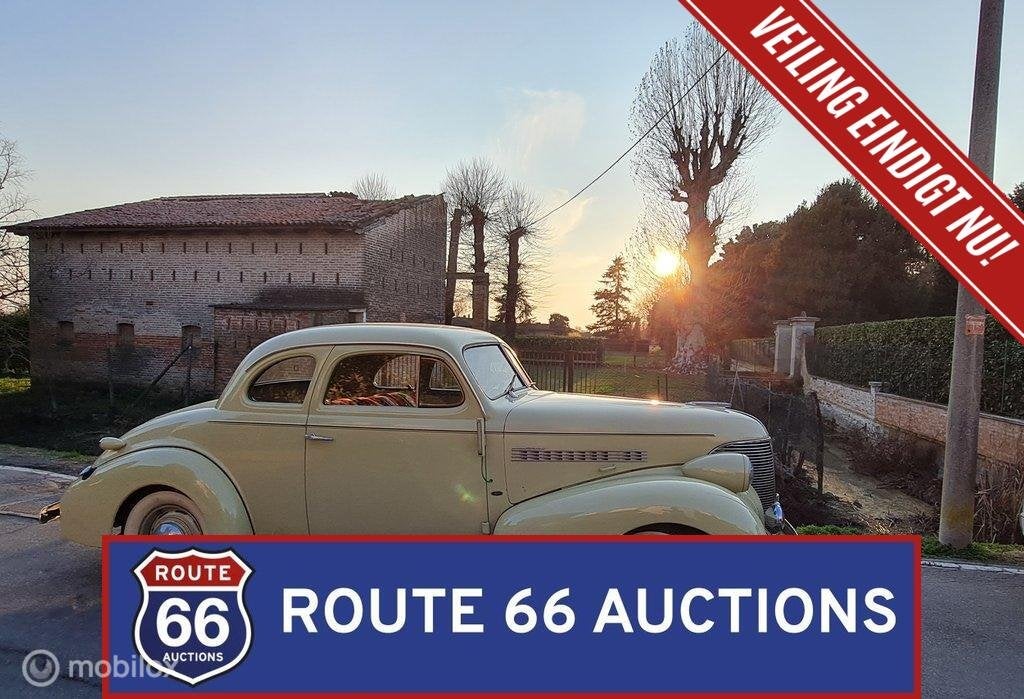 Chevrolet Master Deluxe Business Coupe | 1939 | Route 66 Auc, Auto's, Chevrolet, Zwart, Bedrijf, Handgeschakeld