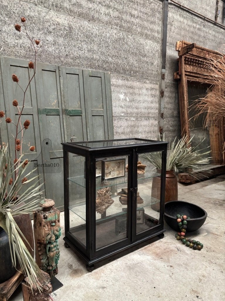 Oude museum vitrine toonbank winkelvitrine, Enlèvement
