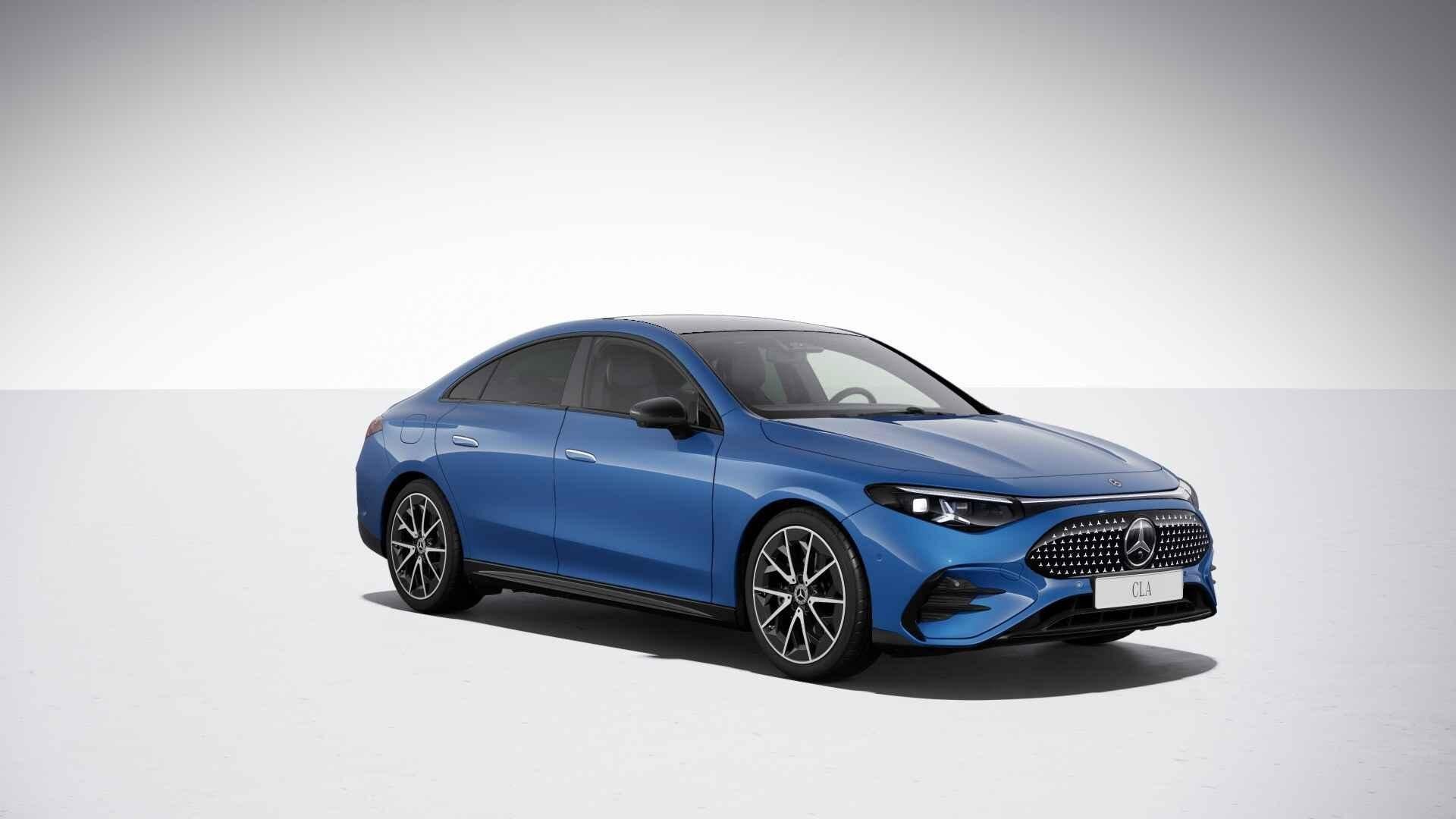 Mercedes-Benz CLA-klasse 250+ Coupé Sport Edition | Panoram, Auto's, Mercedes-Benz, Automaat, Gebruikt, Euro 6, Blauw