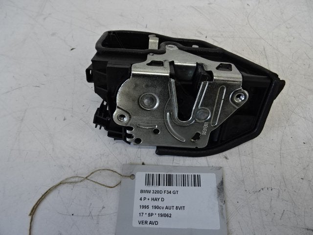 SERRURE DE PORTE AVANT DROITE 3 serie Gran Turismo (F34), Utilisé, Avant, BMW